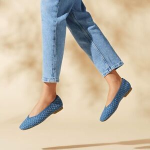 VIVAIA Square-Toe V-Cut Flats (Margot 2.0) SIZE EUR 41.5 US‎ 10